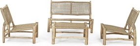 Masuta pentru gradina, lemn de teak, natur, 80x60x40 cm, Lampok Bizzotto
