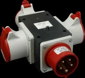 Cutie conexiune industriala 1 stecher 5 X 16A + 3 prize 5 X 16A ROP 1653 34-951