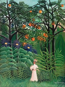 Reproducere Walking in the Exotic Forest, Henri Rousseau