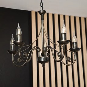 Lustră pe lanț DONATO 5xE14/40W/230V