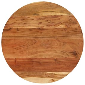 Masa laterala, 60x(42-62) cm, lemn masiv de acacia si fonta 1, 60 x (42-62) cm, lemn masiv de acacia