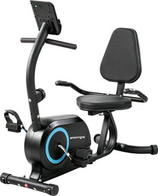 SPORTNOW bicicletă orizontală recumbentă pentru uz casnic | Aosom Romania