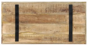 Masa de bucatarie, 120 x 60 x 76 cm, lemn de mango nefinisat 1, 120 x 60 x 76 cm, lemn de mango nefinisat
