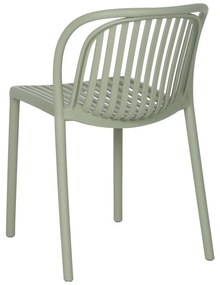 Scaun de dining verde din plastic Alia – Ixia