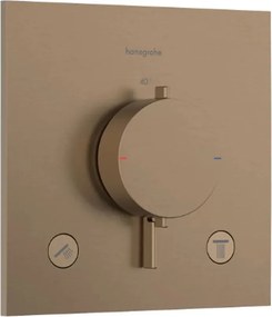 Baterie cada-dus termostatata Hansgrohe Ecostat Comfort E finisaj bronz periat fara corp ingropat
