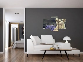 Tablou - Înger cu floare (90x60 cm)