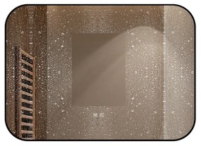 🪞 Oglindă LED cu Touch și Funcție Dezaburire – Ramă Negru, 90x65 cm, Model J187-9065 Smack