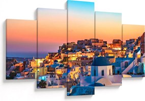 Tablou - Santorini în amurg (150x105 cm)