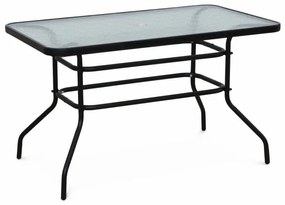 Masa de sufragerie, sticla securizata/ otel, DEMAT