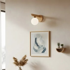 Aplica de perete ANTONIO 1xG9/5W/230V stejar/alb