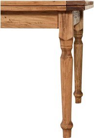 Masa extensibila, L160(290) 90 H80 cm, natur antichizat, lemn masiv