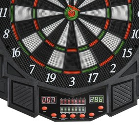 Dartboard Electronic Interactiv + 12 Săgeți, pentru 8 Jucători, Ideal pentru Petreceri și Seri de Joc | Aosom Romania