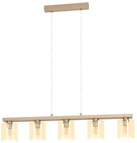 Eglo 901292 - Lustru suspendat pe cablu CASTRALVO 5xE27/28W/230V