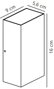 Aplică LED de exterior Nordlux ROLD LED/10,5W/230V IP54 negru