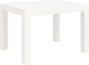 vidaXL Masă de grădină, alb, 59x47x40 cm, PP