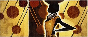 Tablou cu pictură artistică străveche (120x50 cm)