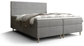 Pat matrimonial Boxspring 180 cm Flu Comfort (Gri) (cu saltea și sp. depozitare). 1055946