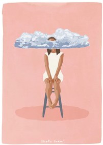 Ilustrație Pink Meditation, Giselle Dekel