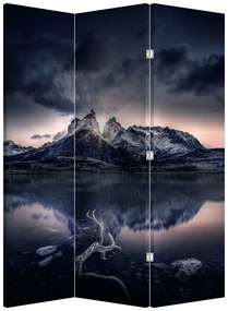 Paravan lacul - Munte (126x170 cm)