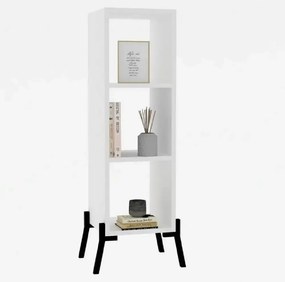 Comoda tv si biblioteca Gordon culoare alb 101 cm