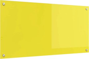 vidaXL Panou de bucătărie Galben 100 x 50 cm sticlă securizată