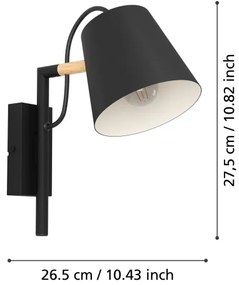 Lampă de perete LACEY 1xE14/40W/230V Eglo 43735