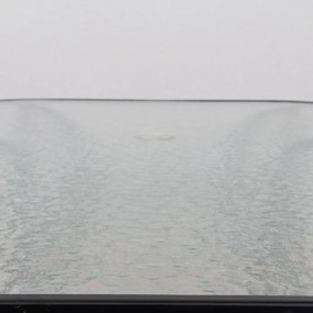 Masă dining, sticlă securizată/oţel, PASTER