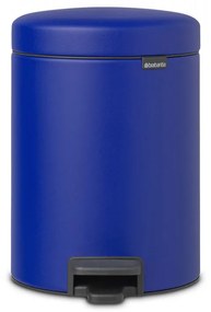 Coș de gunoi cu pedală Brabantia NewIcon 5L, Mineral Powerful Blue 1005530