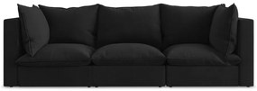 Canapea neagră 255 cm Manao – Makamii