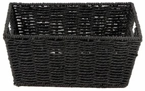 Coș tricotat compactor 31 x 24 x 14 cm, negru