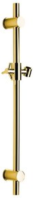 Tijă de duș aurie de montat pe perete din alamă 70 cm cu suport glisant – Sapho