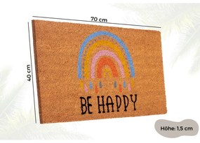 Covoraș de intrare din fibre de nucă de cocos 40x70 cm Be Happy – Hanse Home