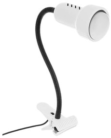 Lampă cu clemă LOLEK 1xE14/24W/230V albă