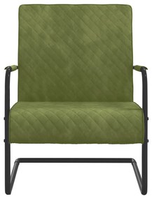 325727 vidaXL Scaun tip consolă, verde deschis, catifea