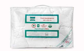PILOTA HIPOALERGENICA, MEDICINALA, 200 G/MP, 180X200 CM, ANOTIMP PRIMAVARA/TOAMNA, MATERIAL HUSA MICROFIBRA, UMPLUTURA POLIESTER, ALB