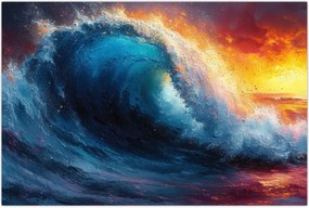 Tablou - Val în apus de soare (90x60 cm)