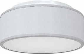 vidaXL Lampă de tavă Gri 30 x 30 x 13,5 cm țesătură