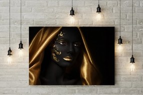 Tablou canvas Golden Scarf Girl 120x80 cm
