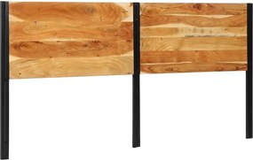 vidaXL Tăblie 200 cm din lemn masiv de salcâm și fier