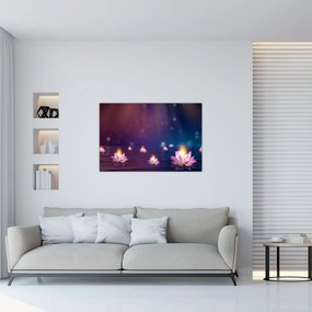 Tablou - Nuferi magici (90x60 cm)