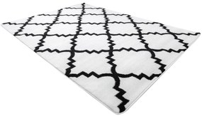Covor Sketch - F343 cremă și negru marocani Trellis