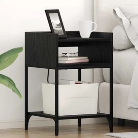 vidaXL Dulap de noapte Stejar negru 40 x 40 x 61 cm Lemn compozit
