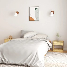 vidaXL Noptiere, 2 buc., 40x31x40 cm, lemn masiv de pin