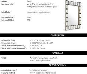 Oglinda decorativa design LUX Mariani