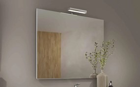 Oglindă lemn masiv Baie Reversibilă 80/, 100 × 2 × 60 cm - 100x60cm, Negru