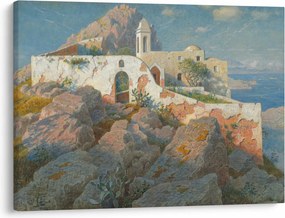 Tablou - William Stanley Haseltine, Santa Maria a Cetrella, Anacapri, reproducere (70x50 cm)