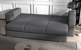 Canapea extensibilă dumonde cu ladă de depozitare si sezut confortabil din spuma high-density, Gloria Enjoy grafit 240x100 cm