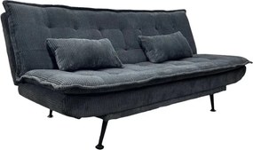 Canapea extensibila, Catifea Raiata Gri JAZZ 195cm