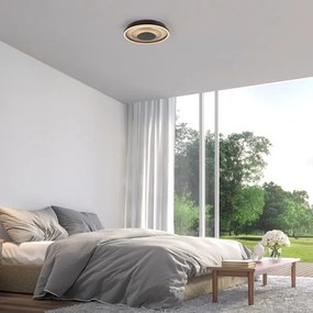 JUST LIGHT. 14409-21 - Plafonieră LED GLITTY LED/22W/230V Ø 40 cm neagră