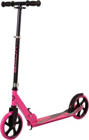 Trotineta din aluminiu NOVOKIDS™ Storm Scooter, maxim 100 kg, Functie Super Brake, Maner reglabil pe inaltime, Diametru roata 200 mm, Roz